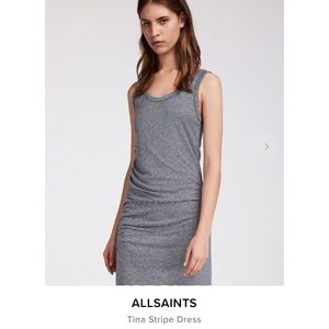 Beautiful AllSaints Tina Striped Dress, sz S